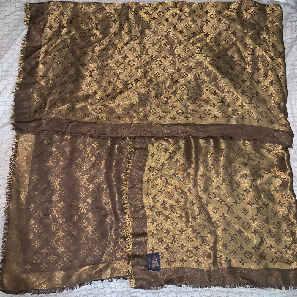 Louis Vuitton so shine monogram shawl - Picture 1 of 8